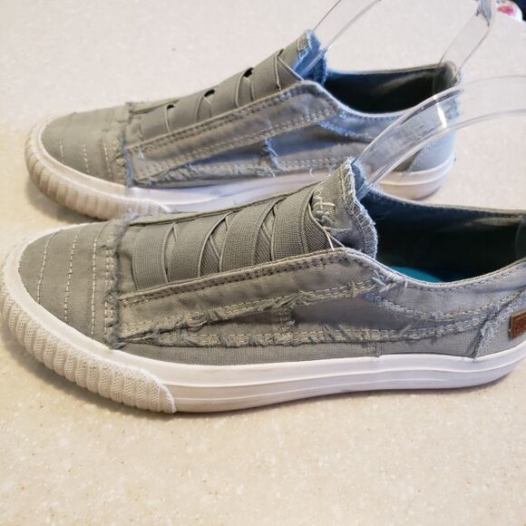 Blowfish Malibu Women's Marley Sweet Gray Color Washed Canvas sz 7 - Picture 4 of 7